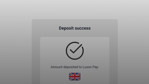 How do I deposit money into my Luxon Pay account?