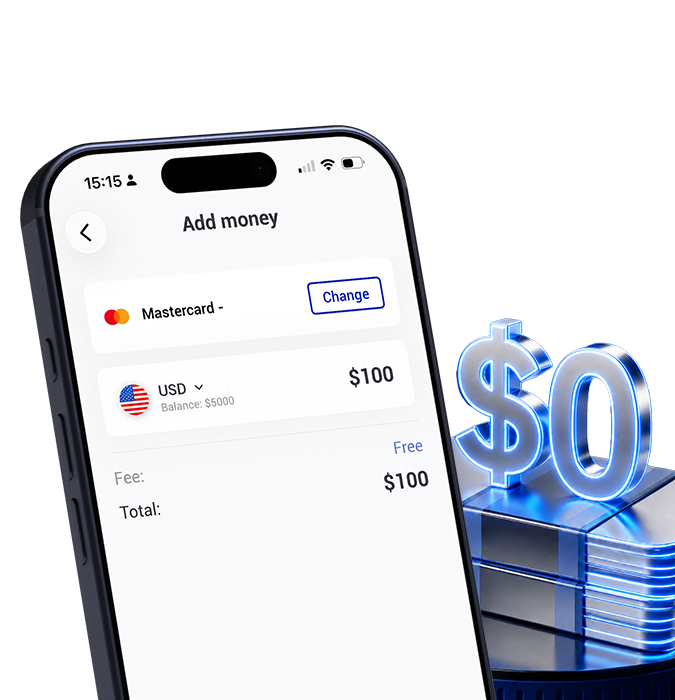 Add money without fees